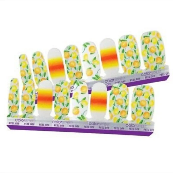 *Retired* Color Street: Squeeze the Day | Summer Fruit Citrus Orange White - Picture 7 of 7